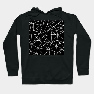 Abstract Outline Spots Black Hoodie